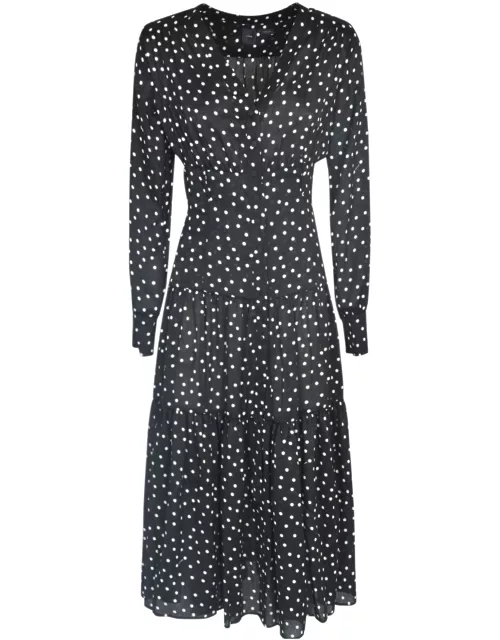 Pinko Dotted Print Dres