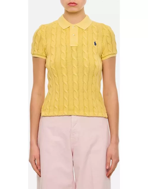 Ralph Lauren Cable Knit Polo Shirt