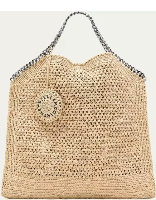 Falabella Small Eco Crochet Raffia Tote Bag