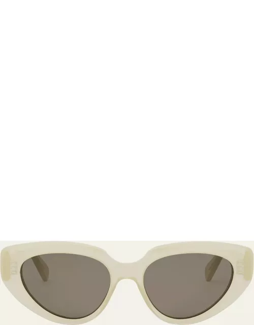 Bold 3 Dots Acetate Cat-Eye Sunglasse