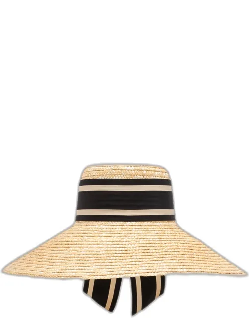 Mirabel Braided Straw Floppy Hat