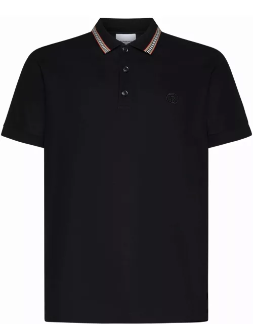 Burberry Black Piquet Polo Shirt