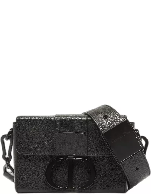 Dior Black Leather 30 Montaigne Crossbody Bag