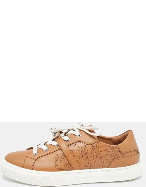 Hermès Brown Leather Day Low Top Sneaker