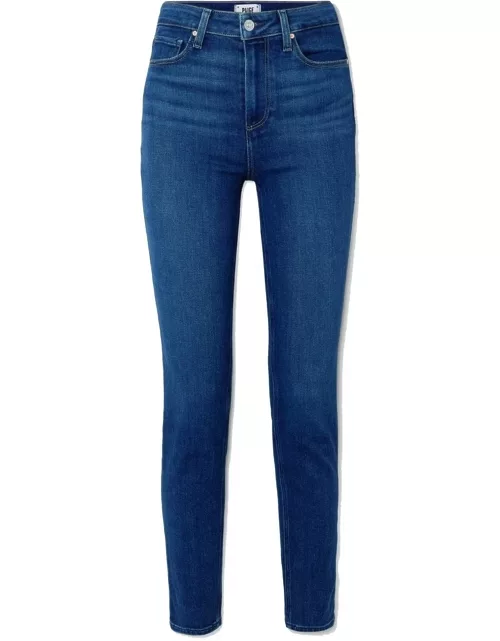 Paige Denim Gemma High Rise Slim Fit Crop Jeans - Sancerre