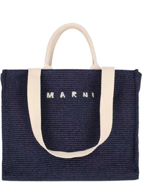 Marni Large Logo Tote Bag