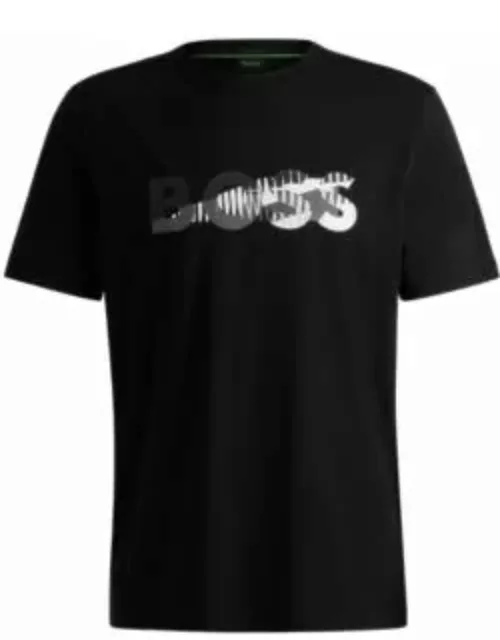 T-shirt with skate artwork front and back- Black Men's T-Shirt