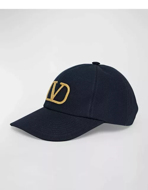 V-Logo Signature Denim Baseball Hat
