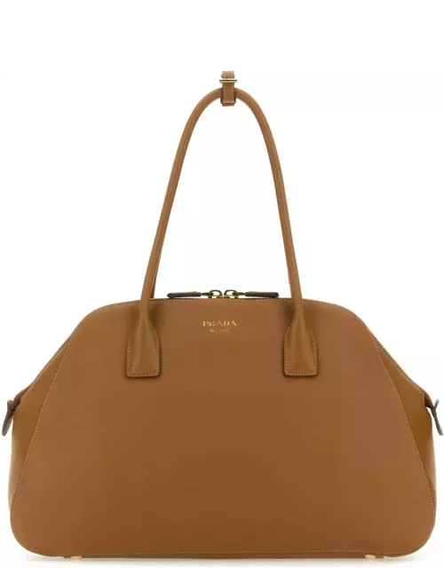 Prada Caramel Leather Medium Shopping Bag