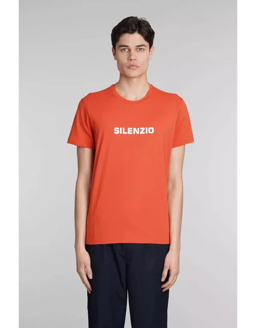 Aspesi Silenzio T-shirt In Orange Cotton