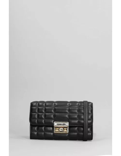 Michael Kors Tribeca Shoulder Bag In Black Leather