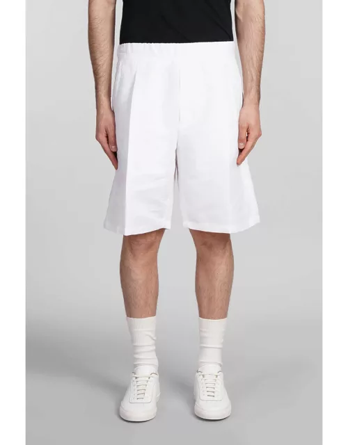 Low Brand Tokyo Shorts In White Linen