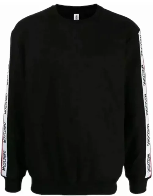 Moschino Logo Taped Arm Sweatshirt