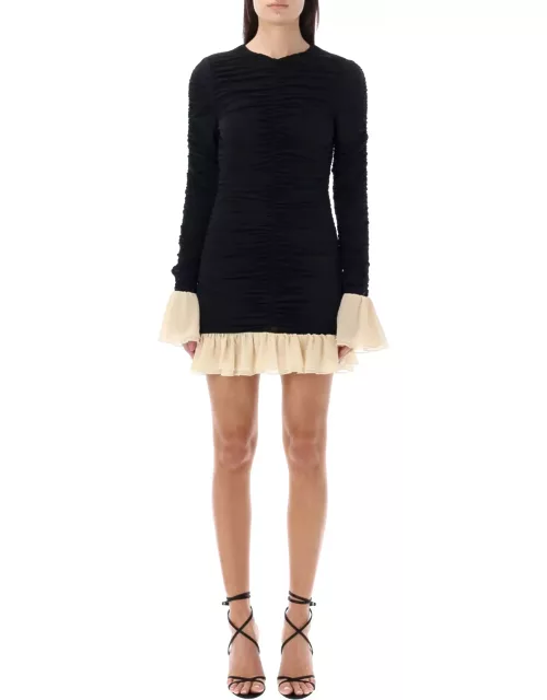 Rotate by Birger Christensen Ruched Mini Dres