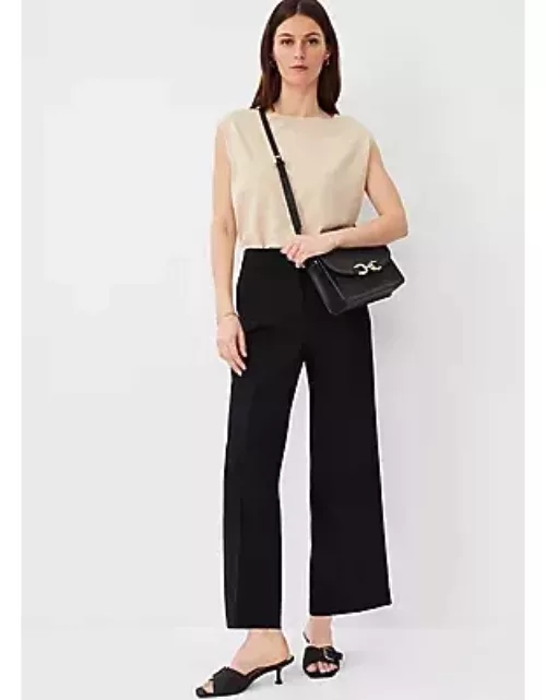 Ann Taylor The Wide Leg Ankle Pant in Crepe