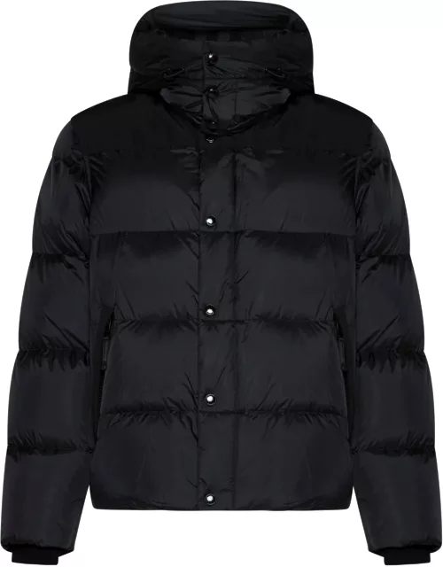 Burberry Logo Patch Hooded Coat