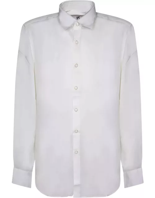 PT Torino Long Sleeves Cream Shirt