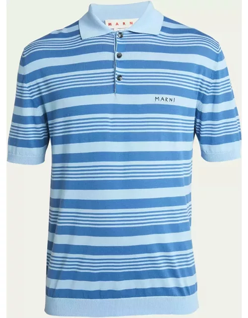 Men's Mixed Stripe Polo Shirt