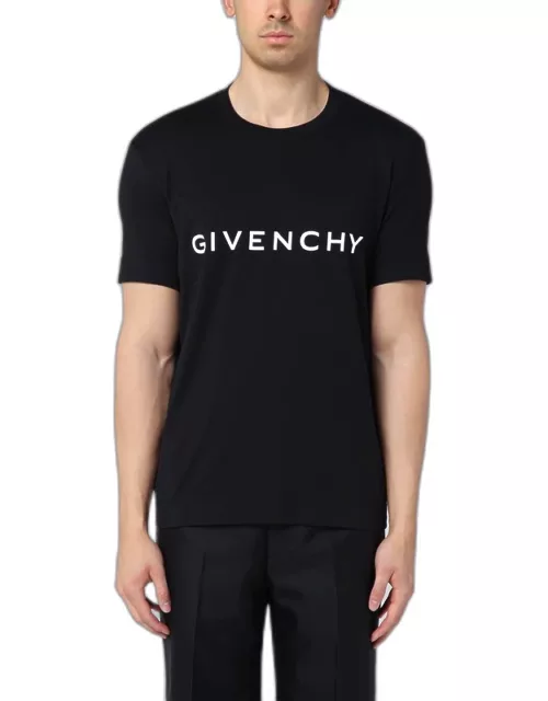 Black Archetype cotton T-shirt with logo