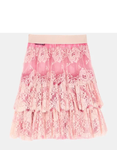 Dolce & Gabbana Polyamid Lace Skirt