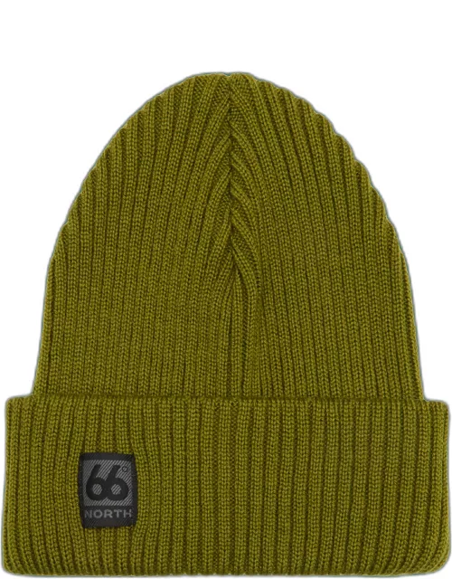 66 North men's Jon Fisherman's Beanie Accessories - Fir Green - one