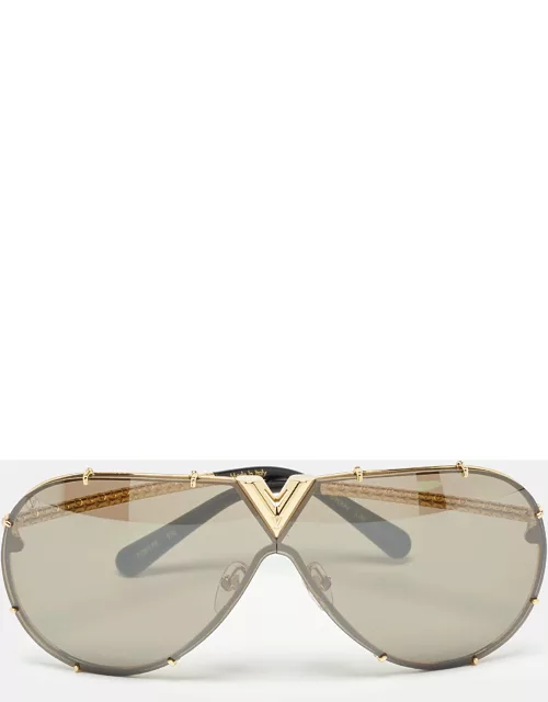 Louis Vuitton Black/Gold Z0897E LV Drive Aviator Sunglasse
