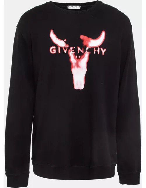 Givenchy Black Printed Cotton Kit Sweatshirt
