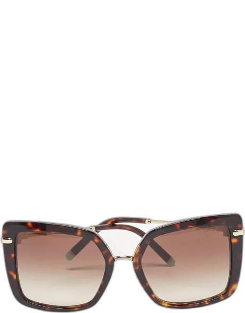 Tiffany & Co.Brown/Blue Gradient TF4185 Square Sunglasse