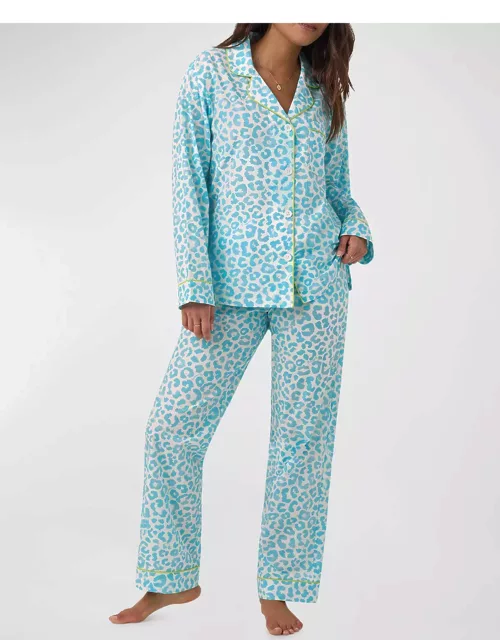 Leopard-Print Organic Cotton Pajama Set