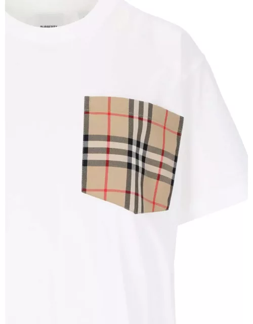 Burberry check Pocket Detail T-shirt