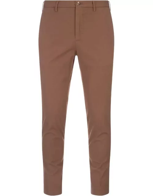 Incotex Brown Tight Fit Trouser