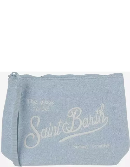 MC2 Saint Barth Fabric Clutch Bag With Logo