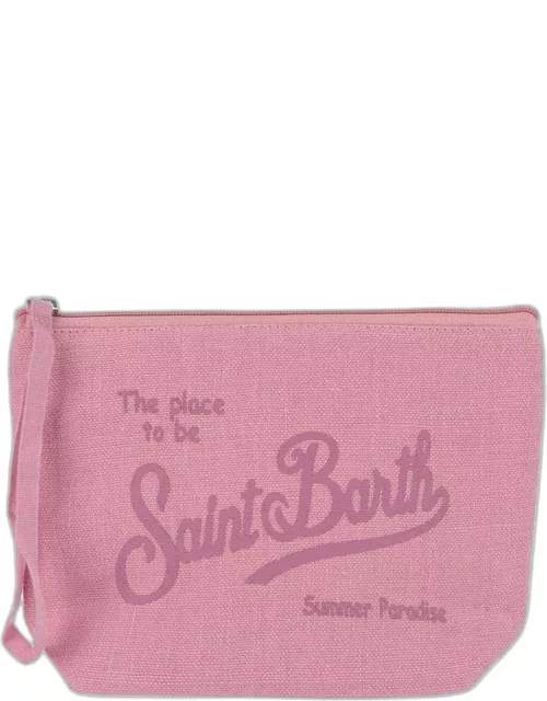MC2 Saint Barth Linen Clutch Bag With Logo