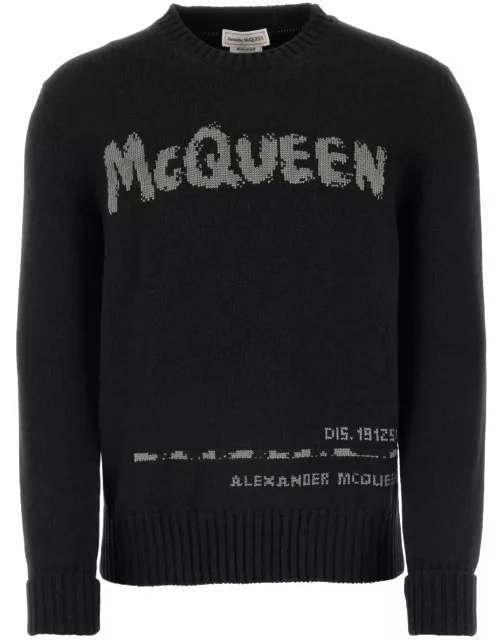 Alexander McQueen Charcoal Cotton Sweater