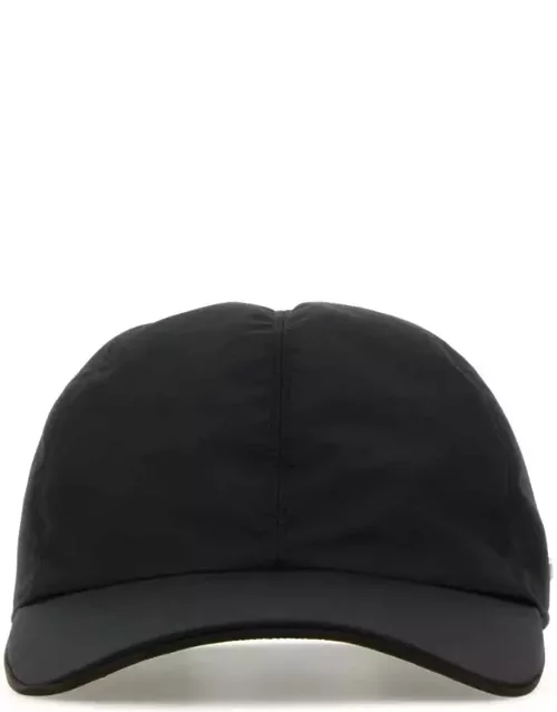 Zegna Black Polyester Baseball Cap
