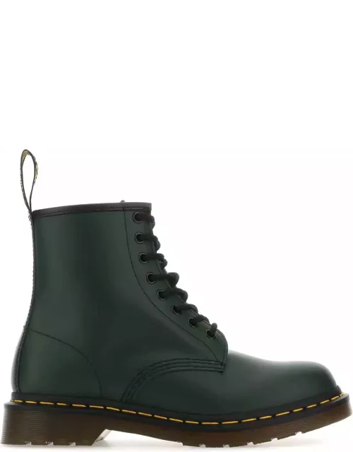 Dr. Martens Bottle Green Leather 1460 Ankle Boot