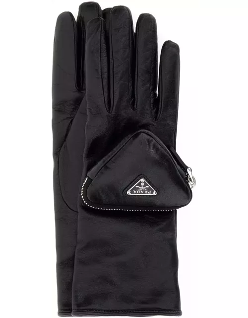 Prada Black Leather Glove