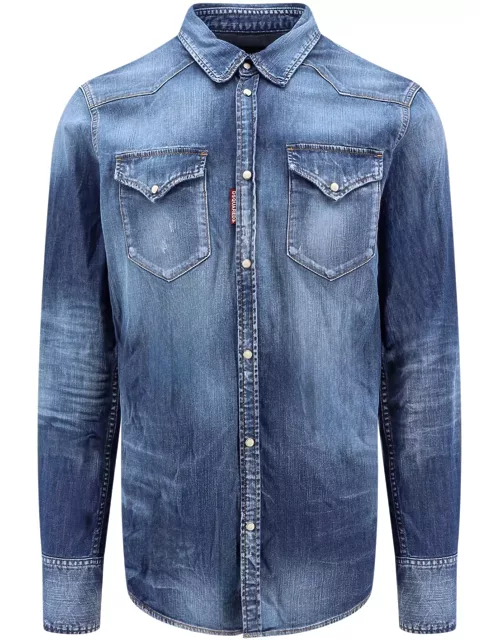 Dsquared2 Western Style Denim Shirt