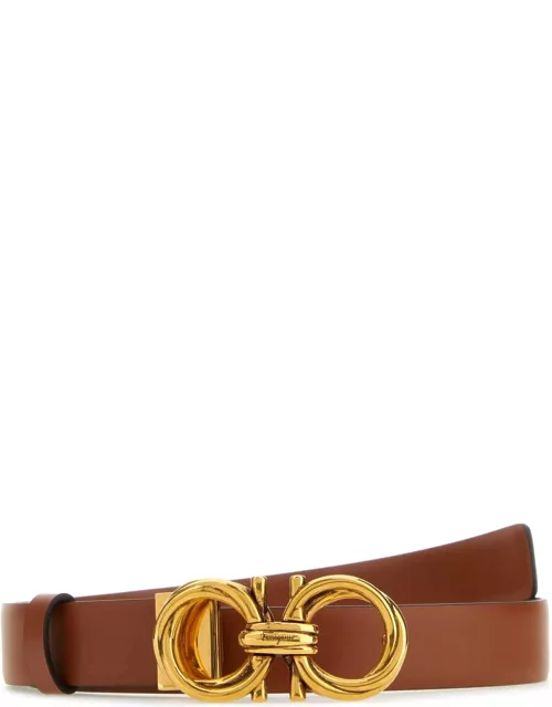 Ferragamo Brown Leather Belt