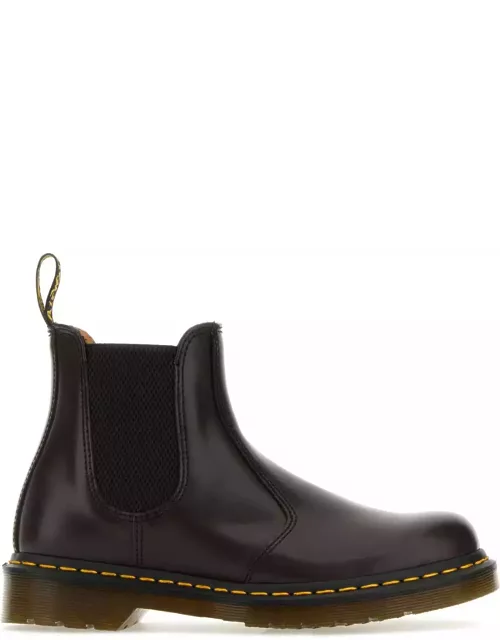 Dr. Martens Aubergine Leather 2976 Ankle Boot