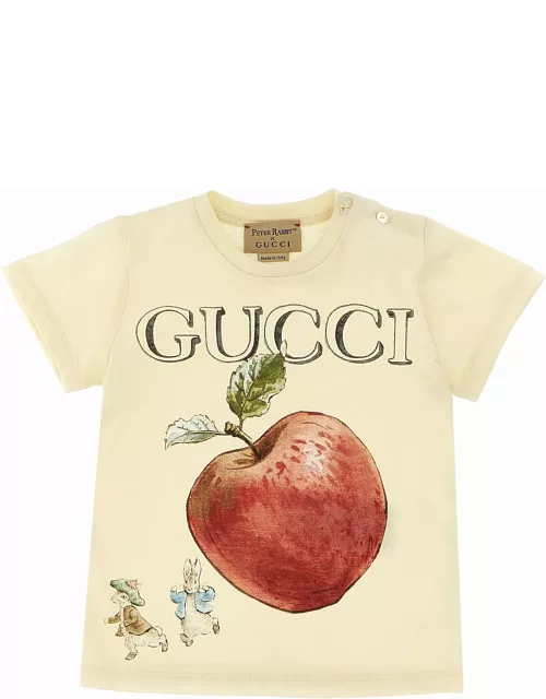 Printed T-shirt Peter Rabbit X Gucci