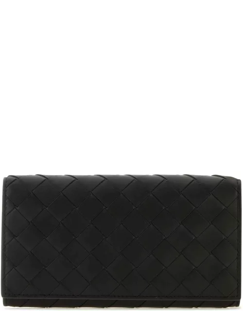 Bottega Veneta Black Leather Wallet