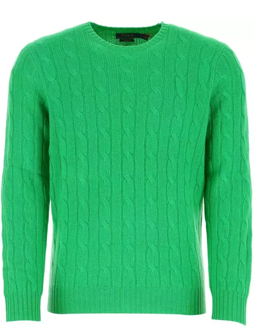 Polo Ralph Lauren Grass Green Cashmere Sweater