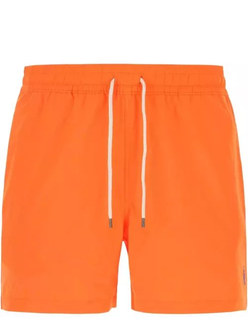 Polo Ralph Lauren Orange Stretch Polyester Swimming Short