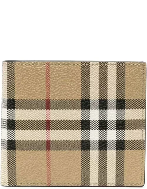 Burberry All-over Check Printed Bi-fold Wallet