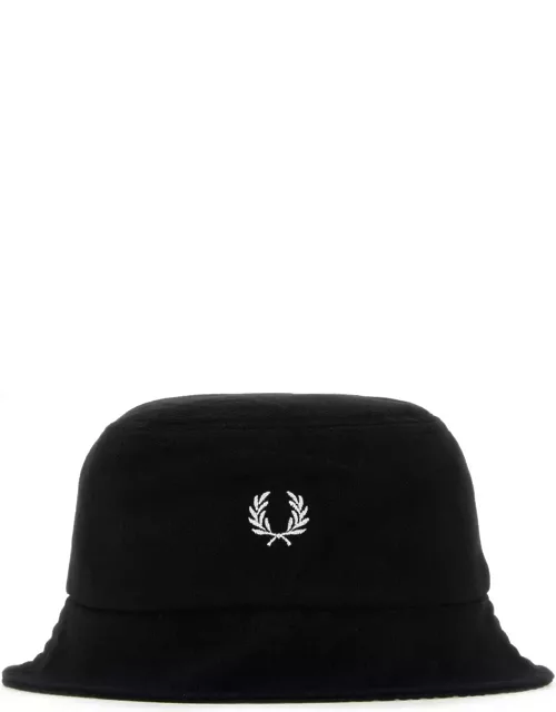 Fred Perry Black Piquet Bucket Hat