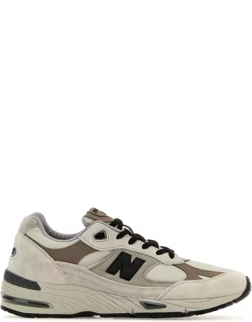 New Balance Multicolor Leather And Fabric Made In Usa 991 Sneaker