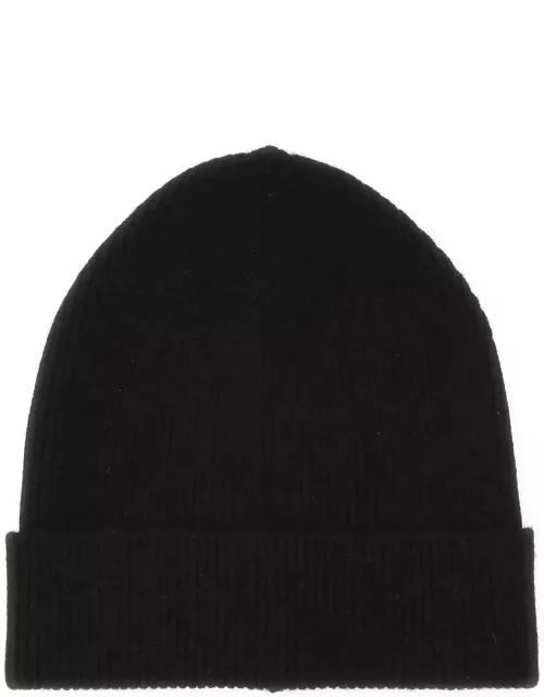Prada Black Cashmere Beanie Hat