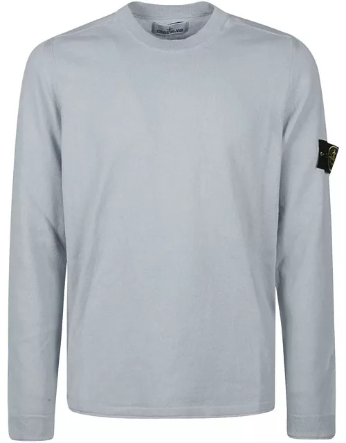 Stone Island Compass Patch Crewneck Knitted Jumper