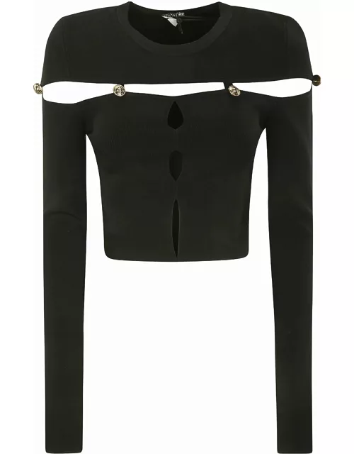 Versace Jeans Couture Top With Cut-out Detail